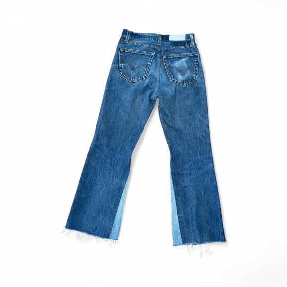 Re/done Levi's Size 27 Retro Flare High Rise Med Wash Jeans Size 27 - Picture 2 of 11